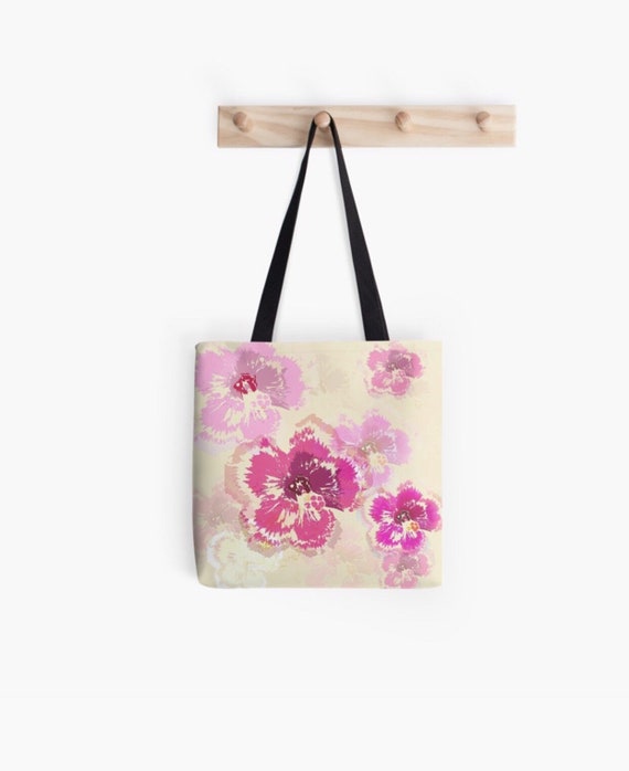 Hibiscus floral Tote bag