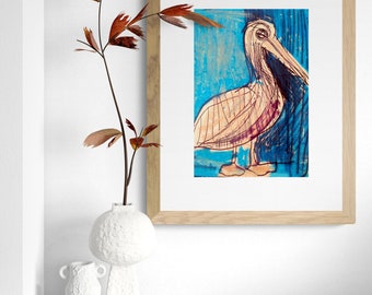 Pelican Framed art print