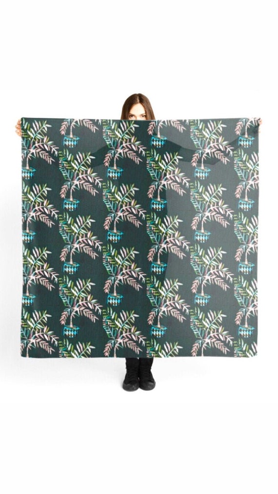 Palm leaves  scarf
