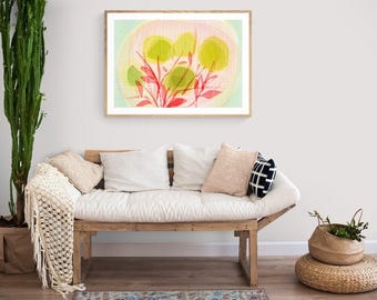 apple flowers framed art print