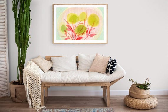 apple flowers framed art print