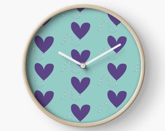 Heart kite  clock bamboo clock