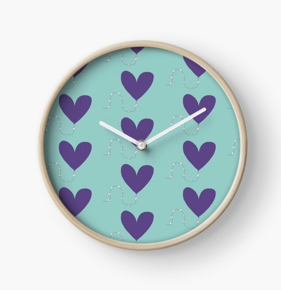 Heart kite  clock bamboo clock