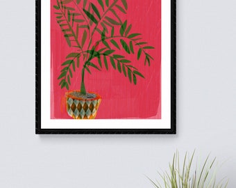 Red Date Palm framed art print