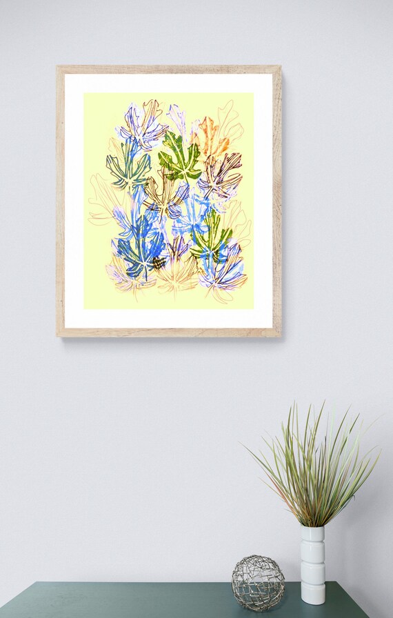 Autumn Leaves framed art print