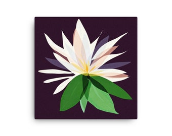 waterlilies square canvas