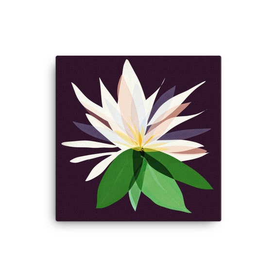 waterlilies square canvas