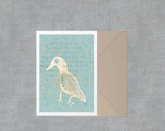 Seagull blank greeting card