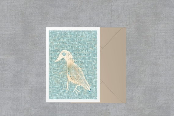 Seagull blank greeting card
