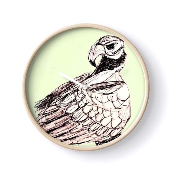 Eagle  Bamboo Clock: Custom Hand Colors