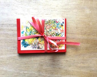Butterfly greeting cards 5 pack5  SALE