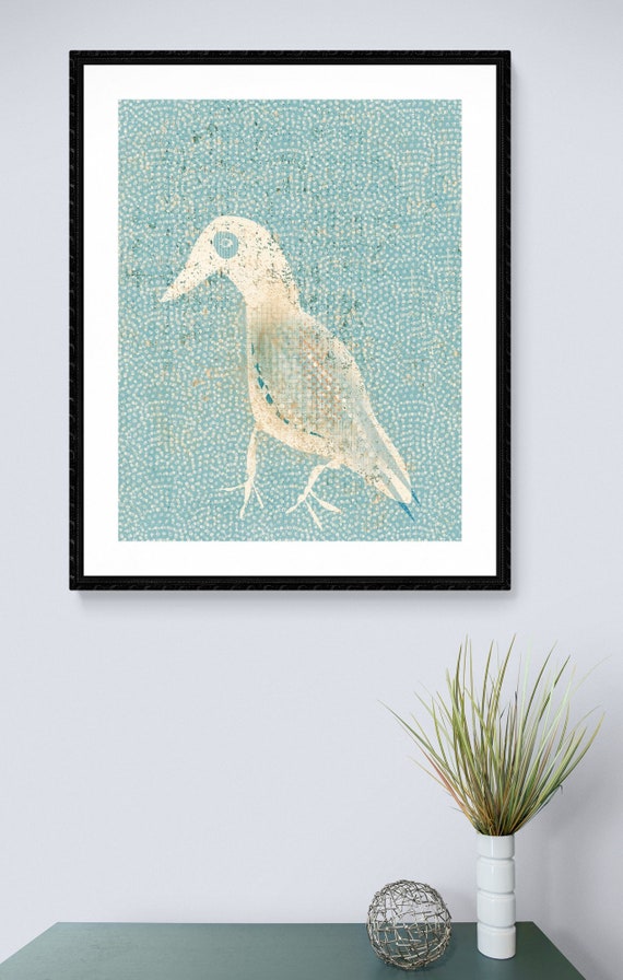 Seagull framed art print