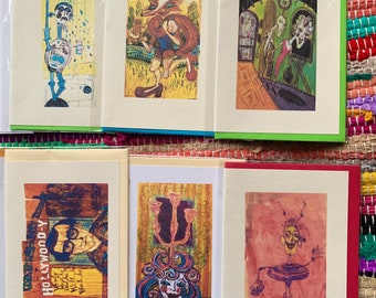 The Originals  card pack,  Stationery set of 10 handmade greeting cards SALE