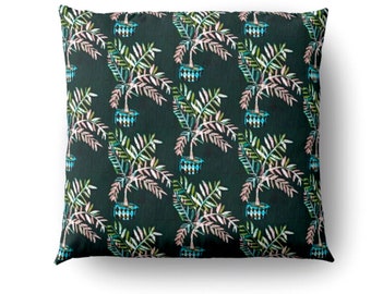 Palm leaves  throw pillow