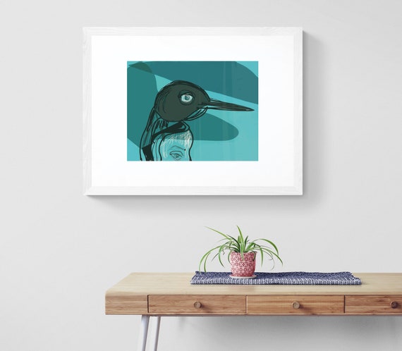 Polar eyes framed art print