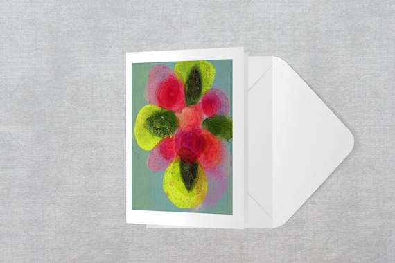 Bouquet blank greeting card