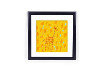 Giraffe framed wall art