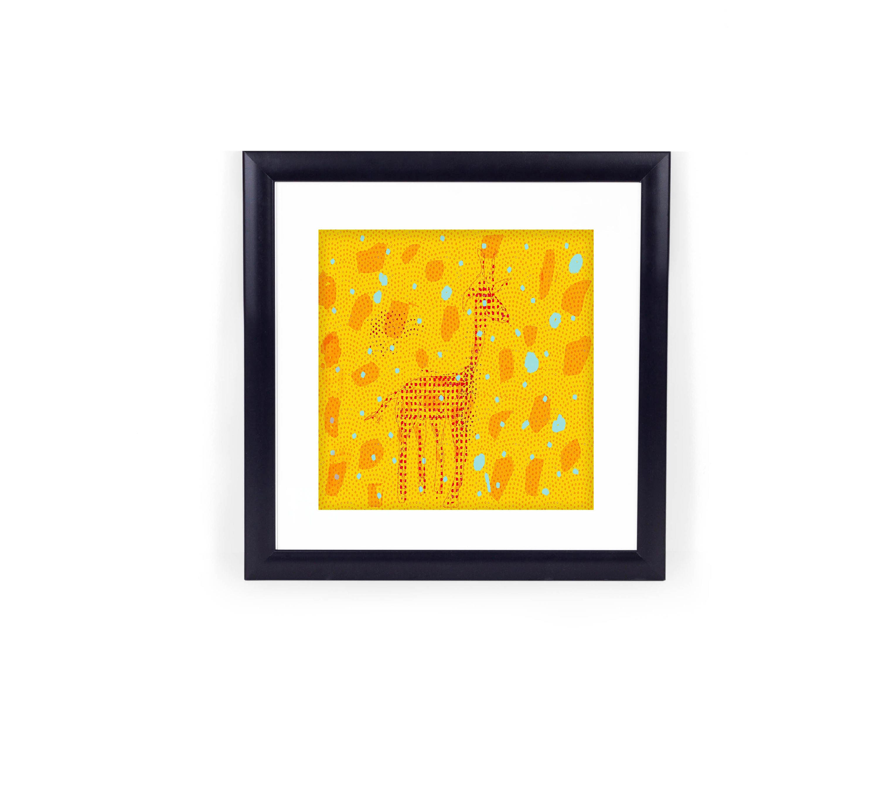Giraffe framed wall art