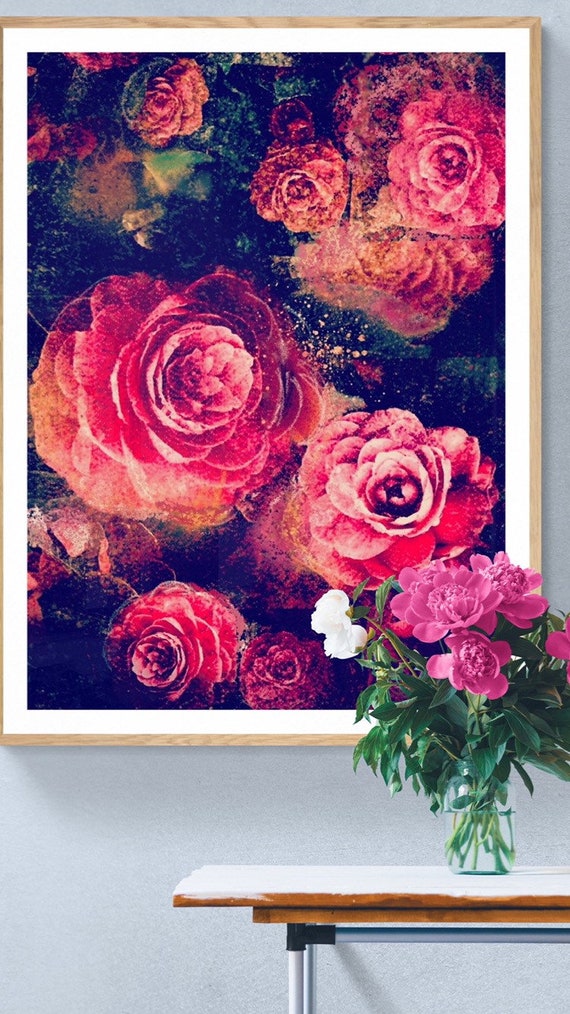 Vintage Camellias framed art print