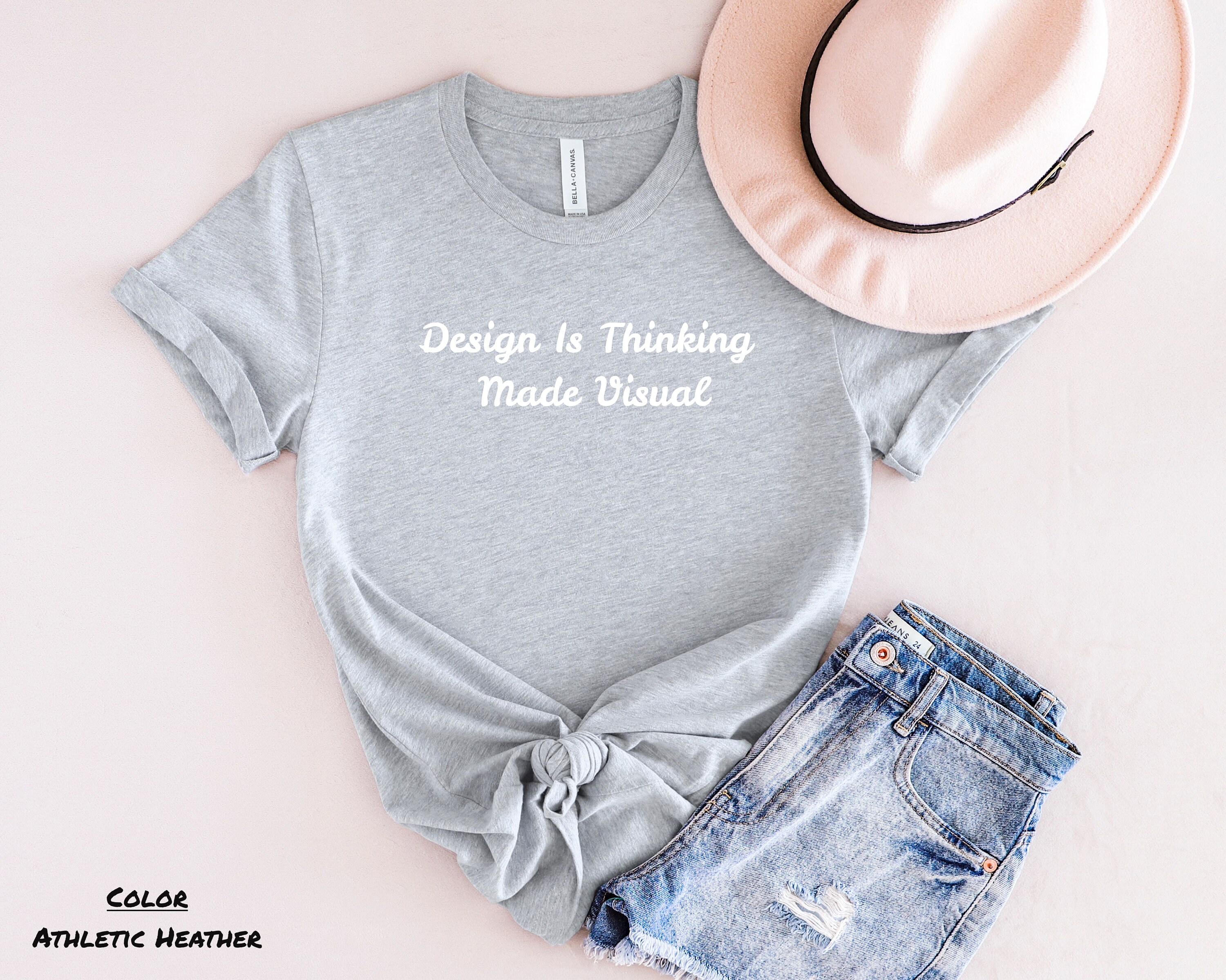 Design is Thinking Made Visual, Minimalist Women's T-shirt, Interior ...