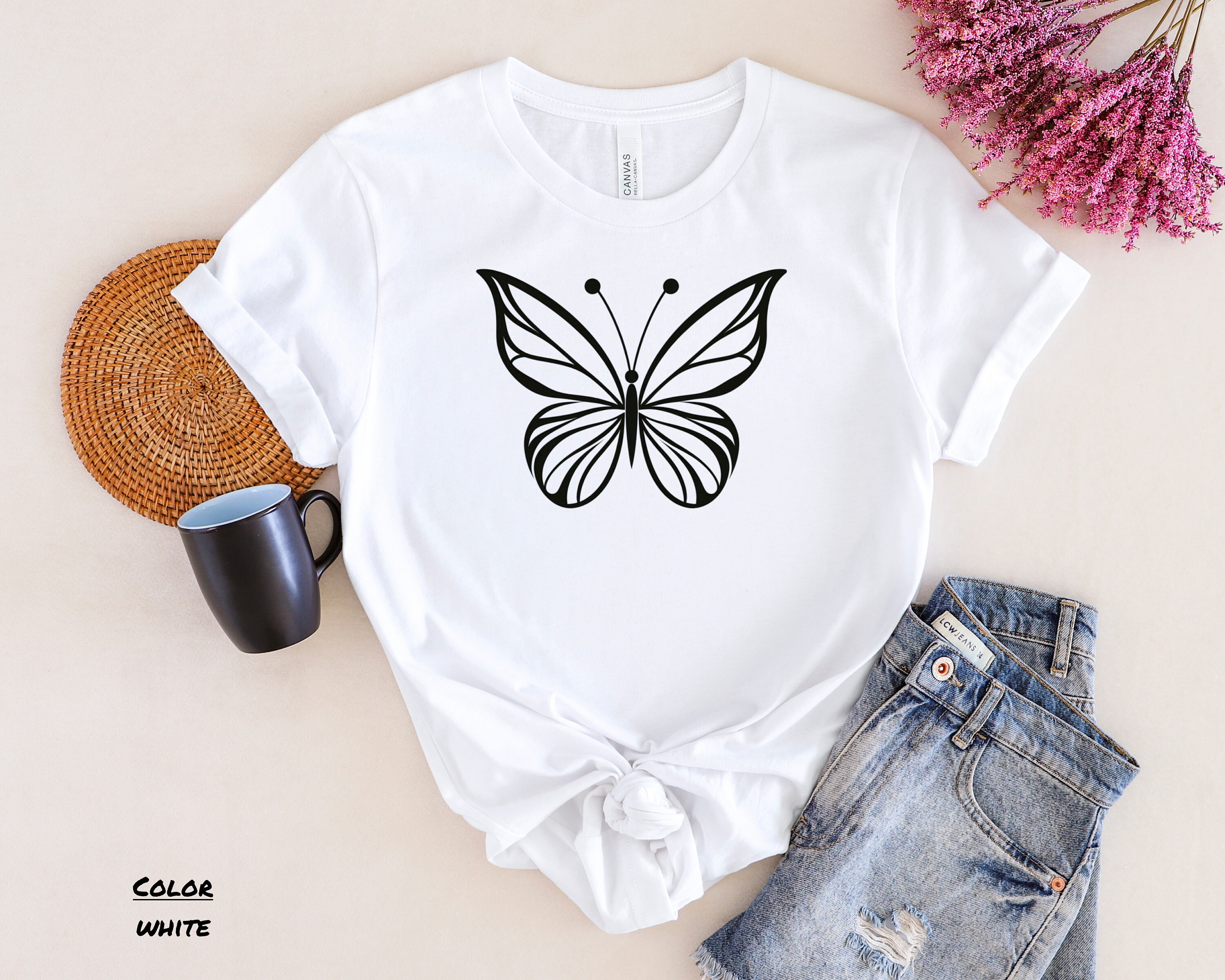 ◆YOUHEE◆ BUTTERFLY APLIQUE TSHIRTS WHITE il_fullxfull.5585665292_a457.jpg