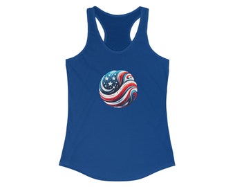 Camiseta sin mangas con espalda cruzada para mujer, Camiseta sin mangas del 4 de julio para mujer, Camiseta patriótica sin mangas, Camiseta del Día de la Independencia, Camiseta roja, blanca y azul con bandera de EE. UU.