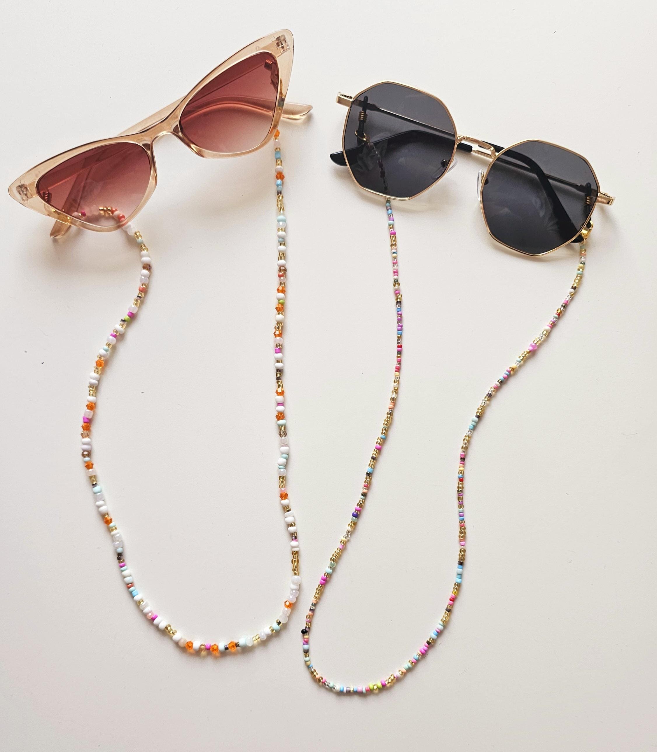 Cadena de gafas elegante estilo boho colorido