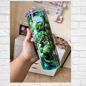 Vaso personalizado de aço inoxidável de 20 onças com design de tortugas