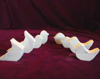 Smaller Songbirds, Wood Cutouts, Unfinished Pine
