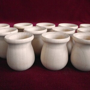 12 of the PREMIUM Bean Pots, Unfinished Maple image 3