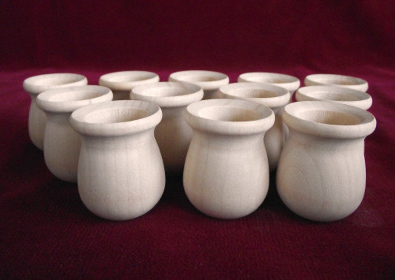 12 of the PREMIUM Bean Pots, Unfinished Maple image 3