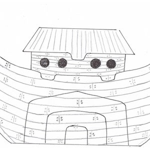 Noahs Ark Story Set, Unfinished Pine image 5