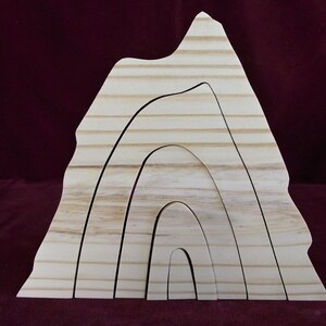 Big Stacker Volcano, Unfinished Pine