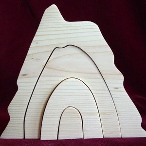 Little Stacker Volcano, Unfinished Pine