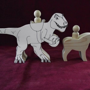 Tyrannosaurus Rex with Peg Doll Rider image 8