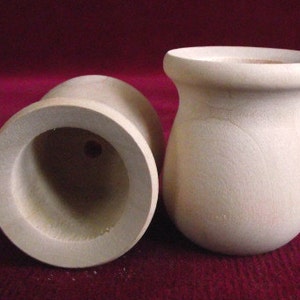 12 of the PREMIUM Bean Pots, Unfinished Maple image 4