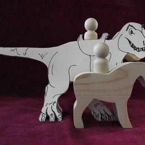 Tyrannosaurus Rex with Peg Doll Rider image 7