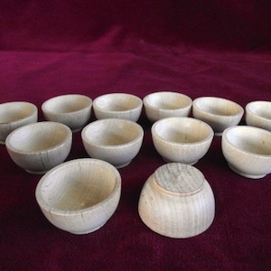 12 Sorting/Stacking Bowls, Unfinished Commercial Hardwood image 1