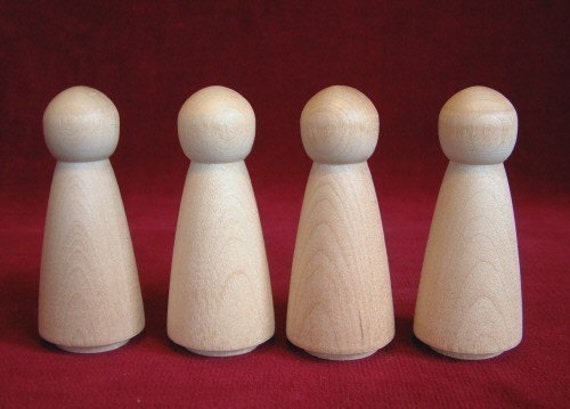Bulk Pack of 25 of the No 1 Large Angel Peg Doll Unfinished