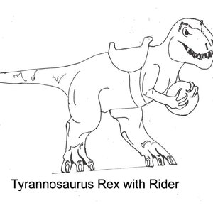 Tyrannosaurus Rex with Peg Doll Rider image 9