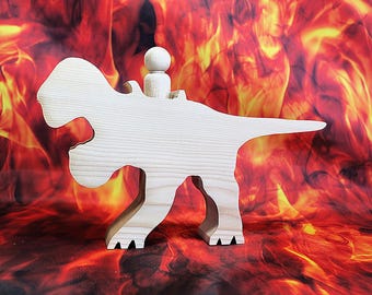 Tyrannosaurus Rex with Peg Doll Rider