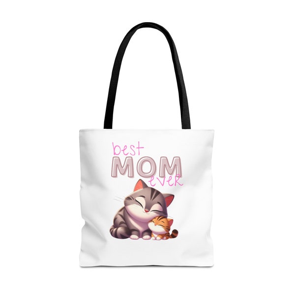 Kitten tote bag, animal lover, mom tote bag, gift for mom, mother's day gift, animal lover gift, animal tote bag