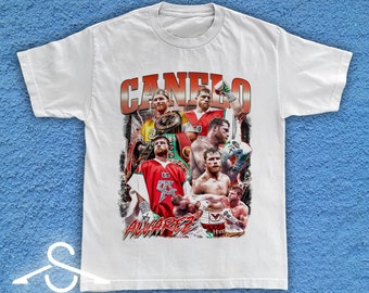 Canelo Alvarez Mexican Boxer T Shirt. Retro Vintage Style T-Shirt