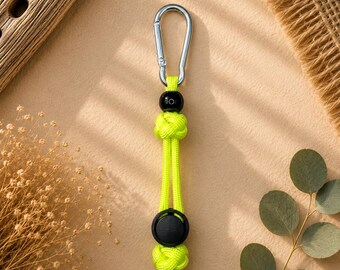 Mini poop bag holder | Neon yellow