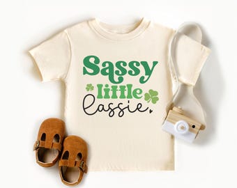 St. Patrick's Day Shirt: Sassy Little Lassie Design (Unisex Sizes)