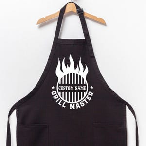 Custom Grill Master Apron, Custom Text and Logo Apron, Custom Apron, Logo Apron, Custom Text Apron, Personalized Gifts, Grill Apron
