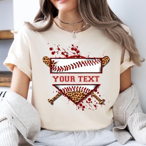 Bella Canvas Custom Name Baseball Shirt, Personalized Baseball Mom T Shirt, Baseball Name Shirt, Baseball Lover Shirt, Sport Mom Shirt