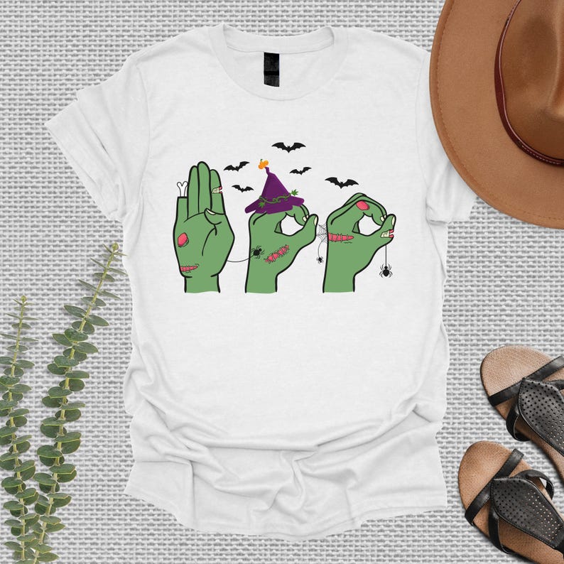 Halloween Boo ASL Shirts, Halloween Hand Sign Deaf Pride Shirt