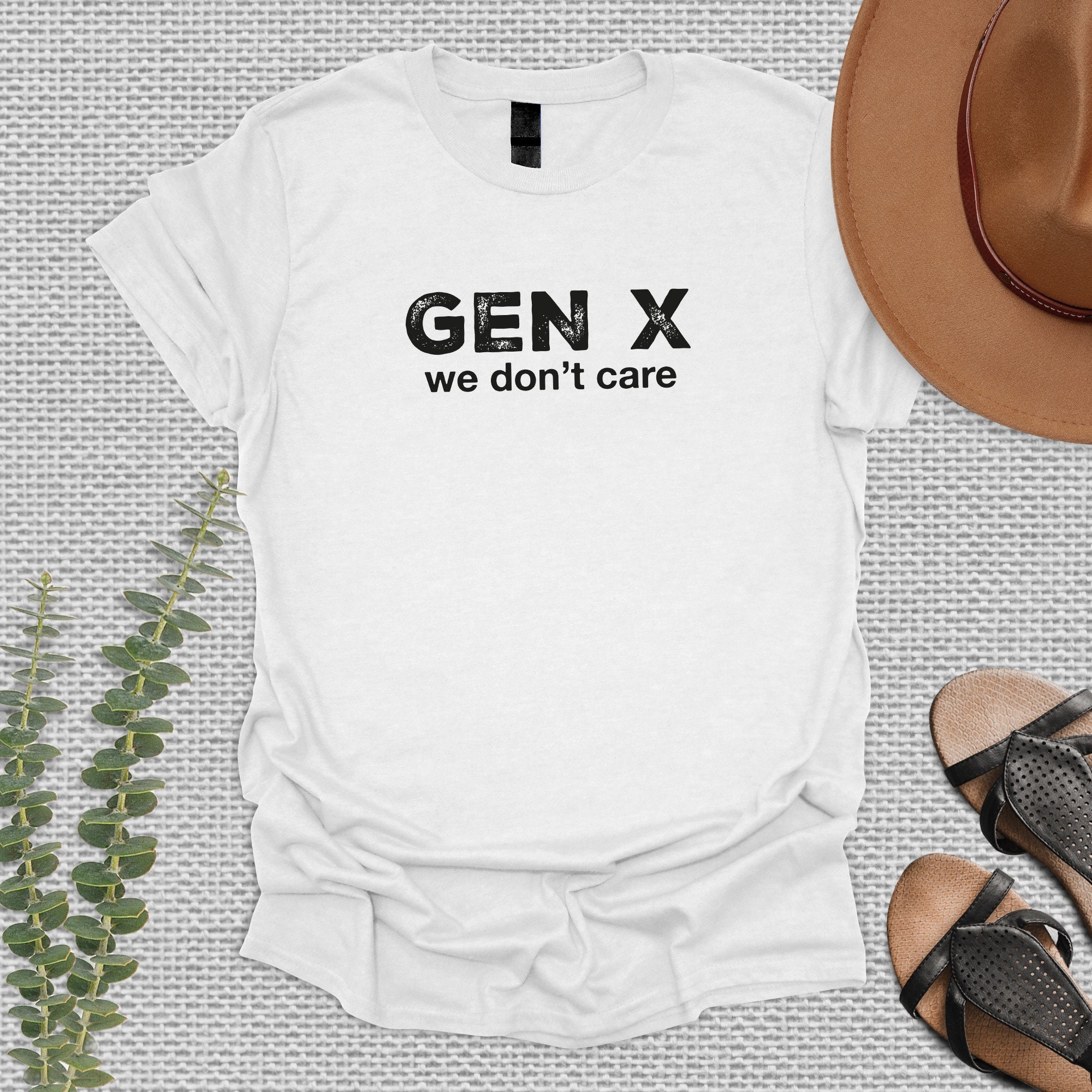 Gen X We Dont Care Funny Retro USA Generation X - Gen X - Sticker