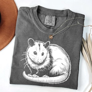 Comfort Colors Opossum Shirt, Opossum Lover Shirt, Funny Possum Shirt, Cute Meme Shirt, Vintage 90s Shirt, Funny Rat Clothing, Weird T Shirt